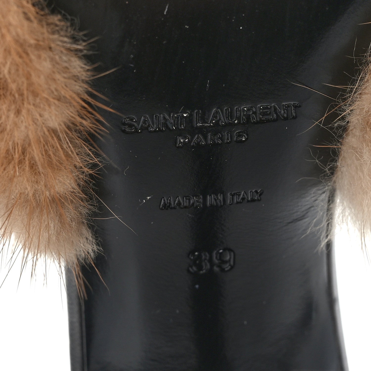 Saint Laurent Mink Calfskin Roy Mule Sandals 39 Tan 7 of 8