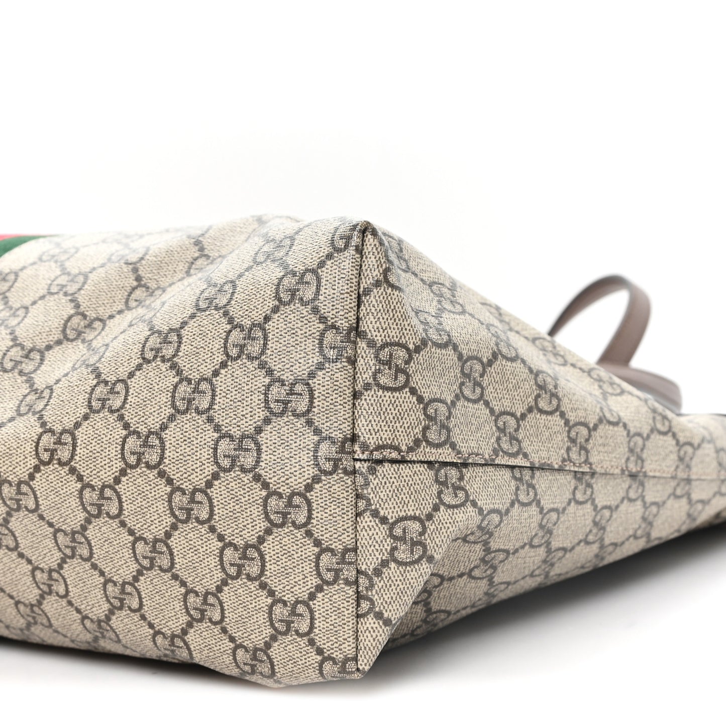 GG Supreme Monogram Medium Ophidia Shopping Tote Brown