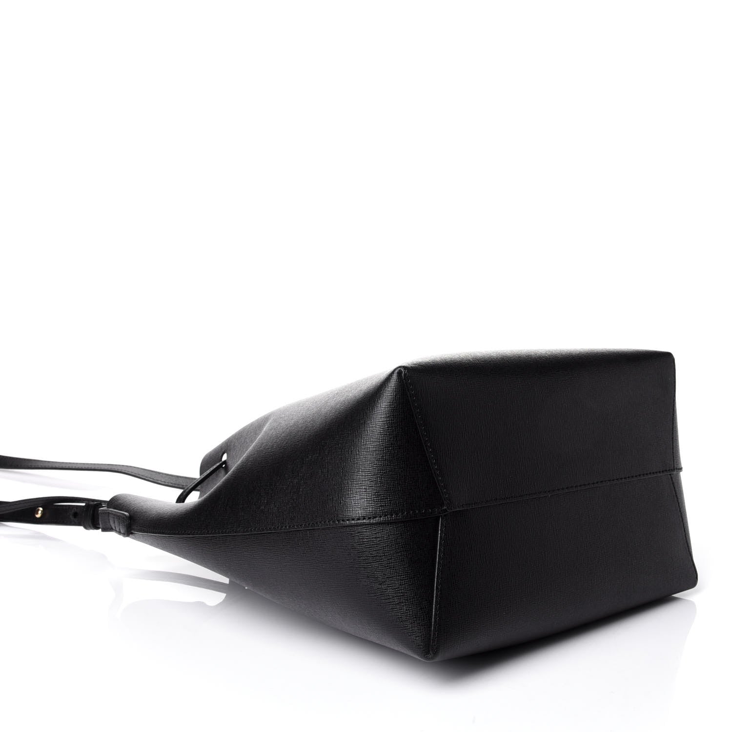Mansur Gavriel Saffiano Bucket Bag Black Flamma 3 of 5