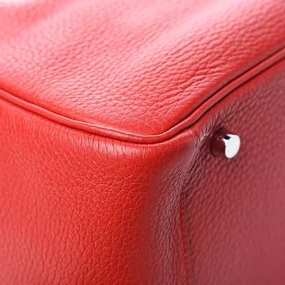 Hermes Taurillon Clemence Lindy 30 Rouge Casaque 12 of 14