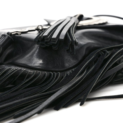 Saint Laurent Lambskin Anita Tassed Crossbody Bag Black 8 of 10