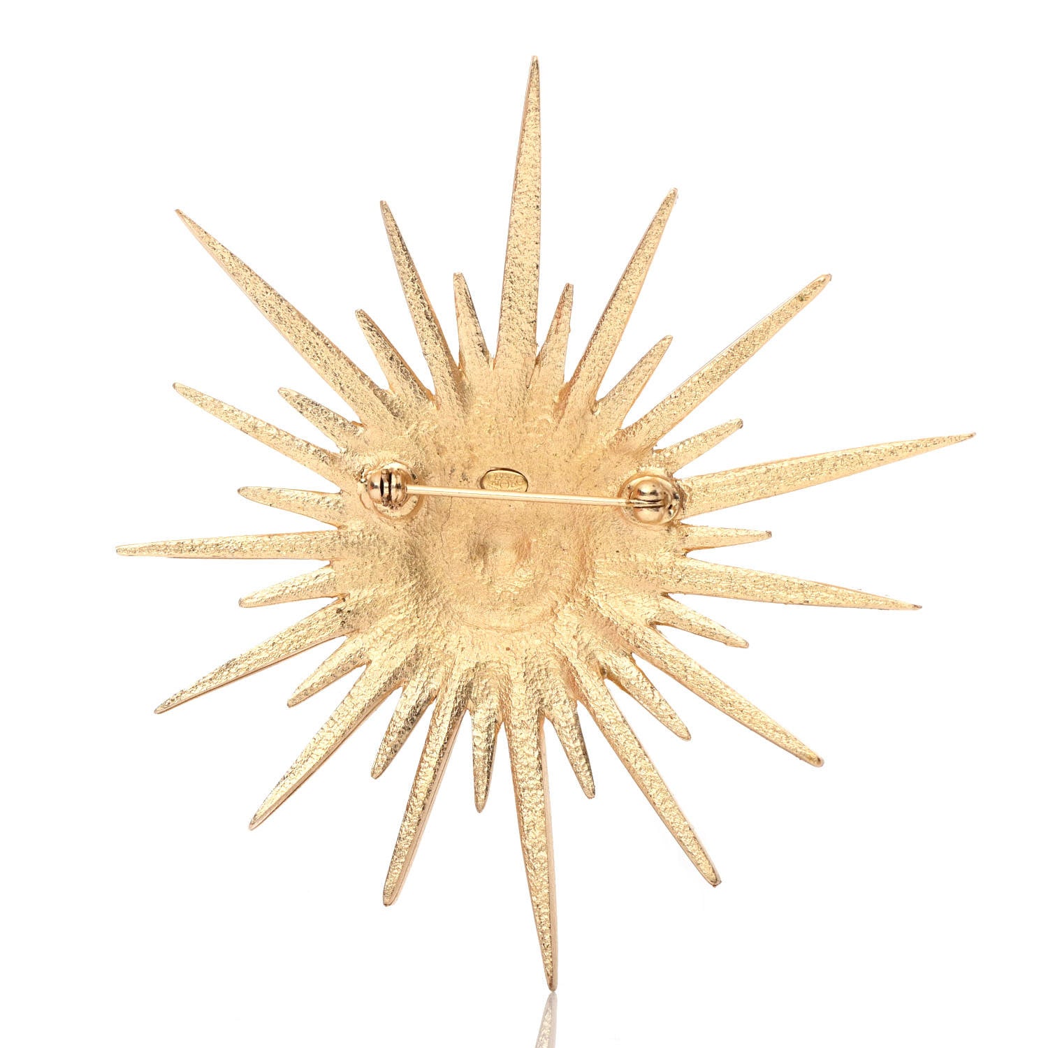 Chanel Crystal Starburst CC Brooch Gold 2 of 4
