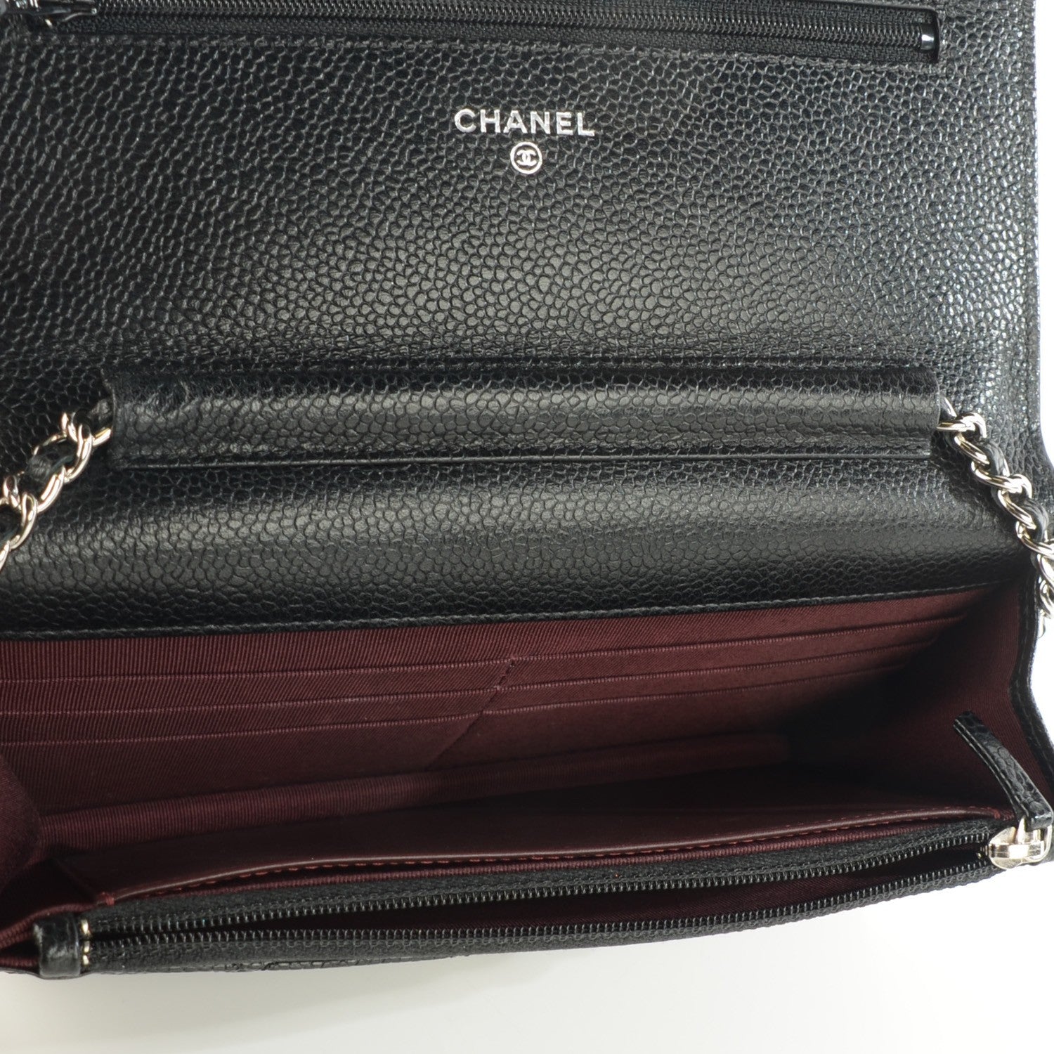Chanel Caviar Quilted Wallet On Chain WOC Black 8 of 8