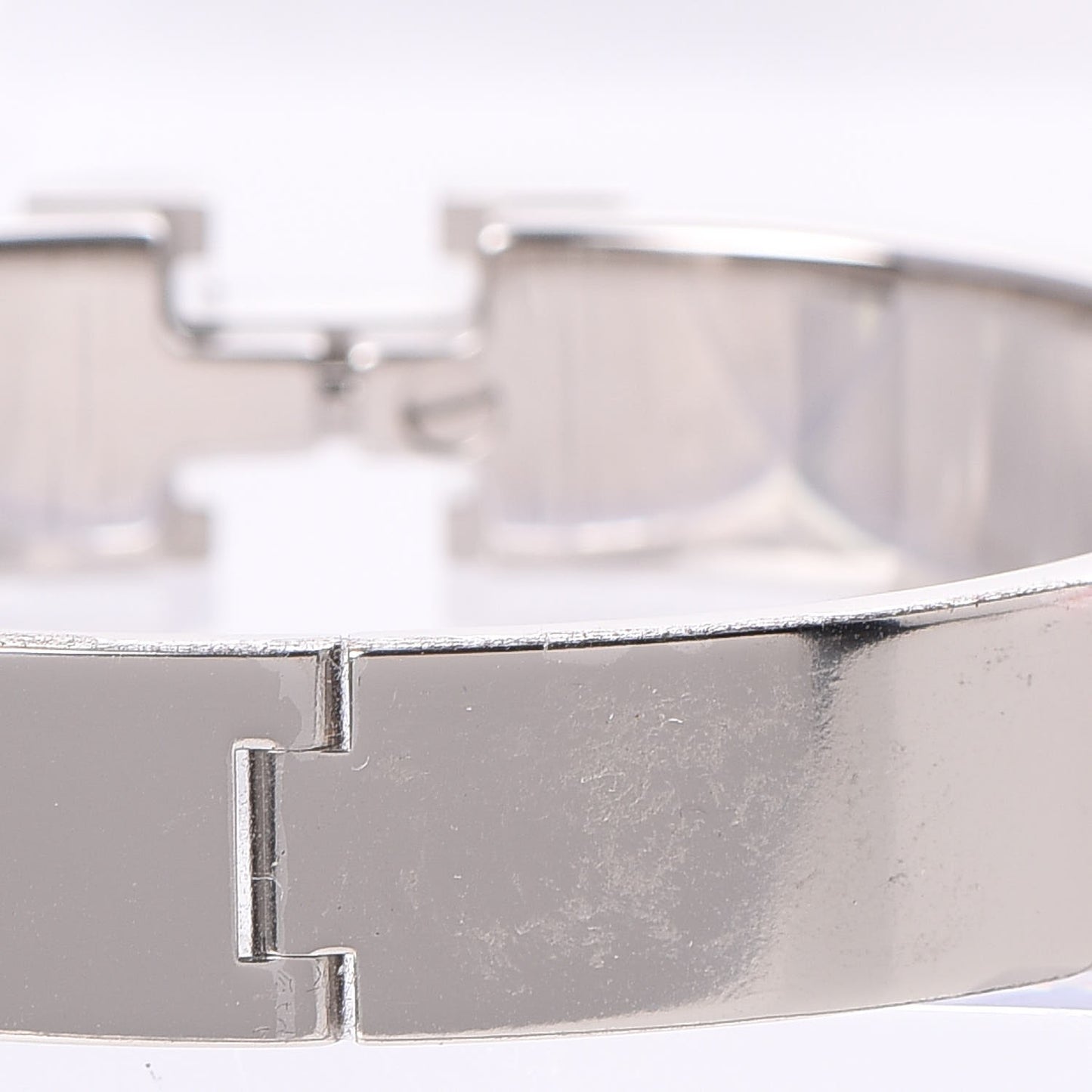 Enamel Narrow Clic Clac H Bracelet GM Rose Saumon