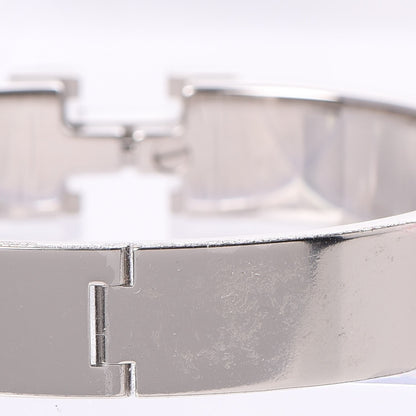 Hermes Enamel Narrow Clic Clac H Bracelet GM Rose Saumon 4 of 6