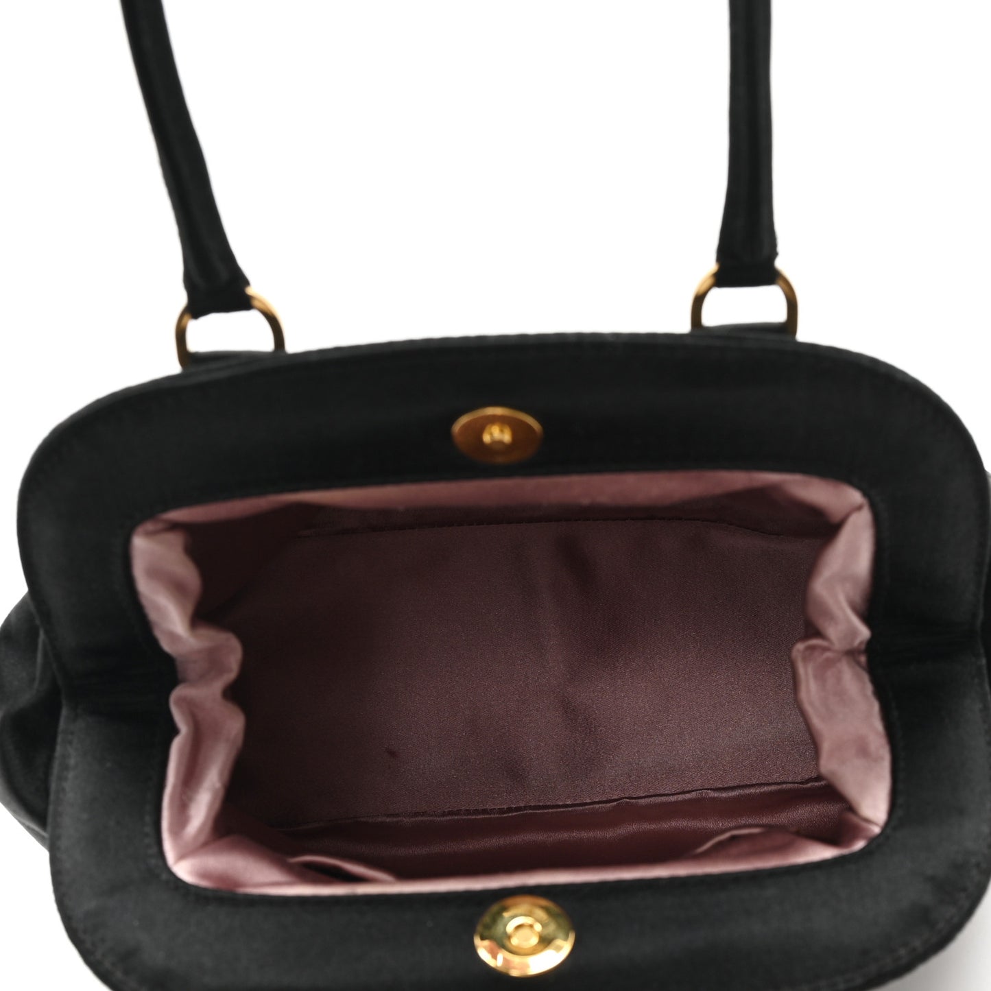Satin Evening Bag Black
