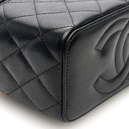 Chanel Caviar Quilted Small Vanity Case With Chain Black 9 of 10