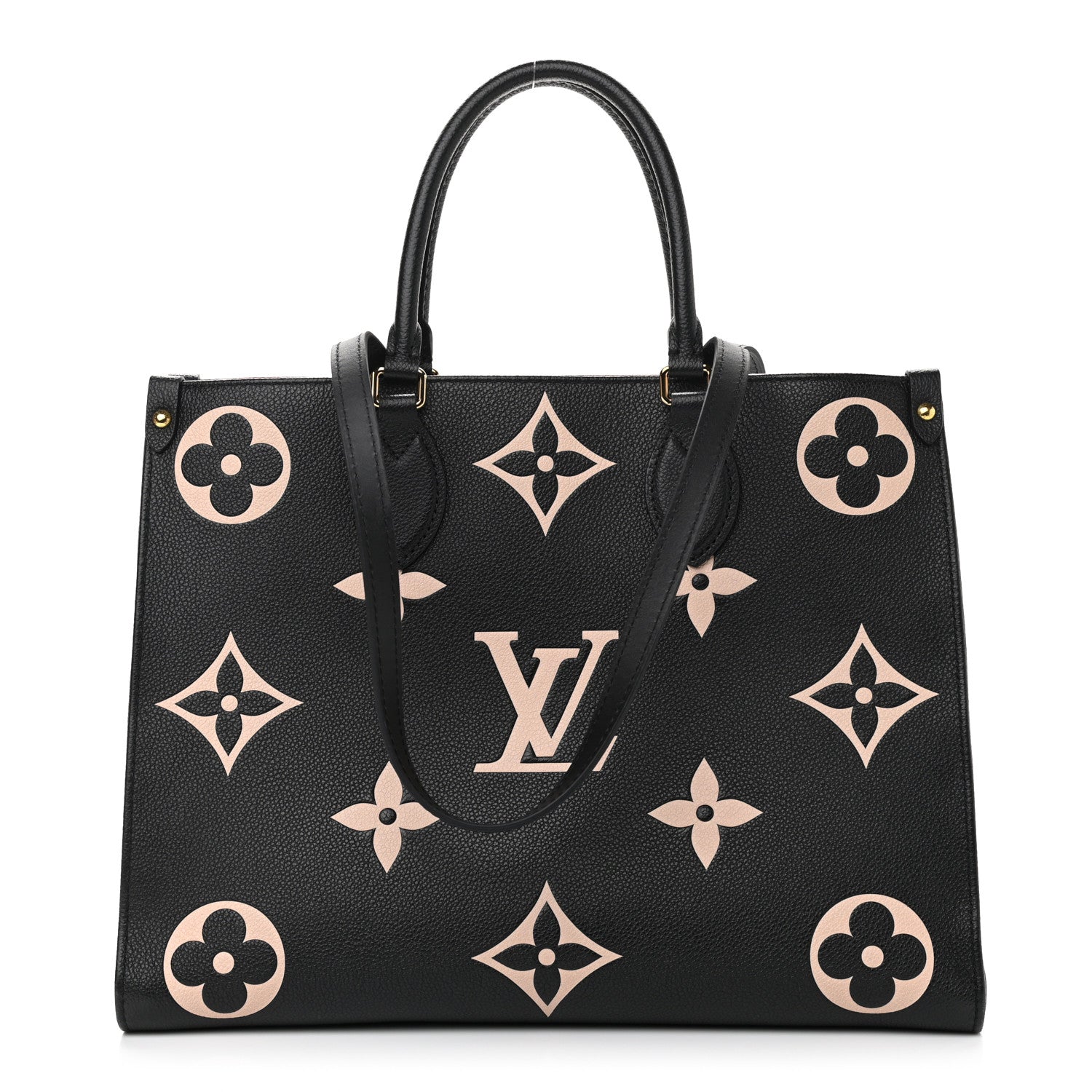 Louis Vuitton Empreinte Monogram Giant Onthego MM Black Beige 1 of 10