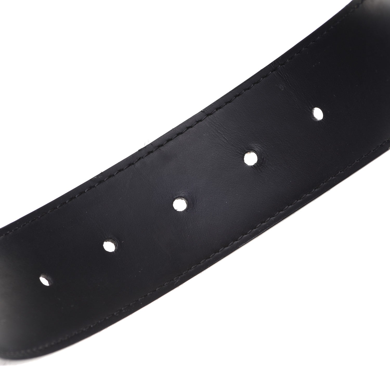 Louis Vuitton Monogram Eclipse Taigarama 40mm LV Initiales Reversible Belt 95 38 Black 5 of 8