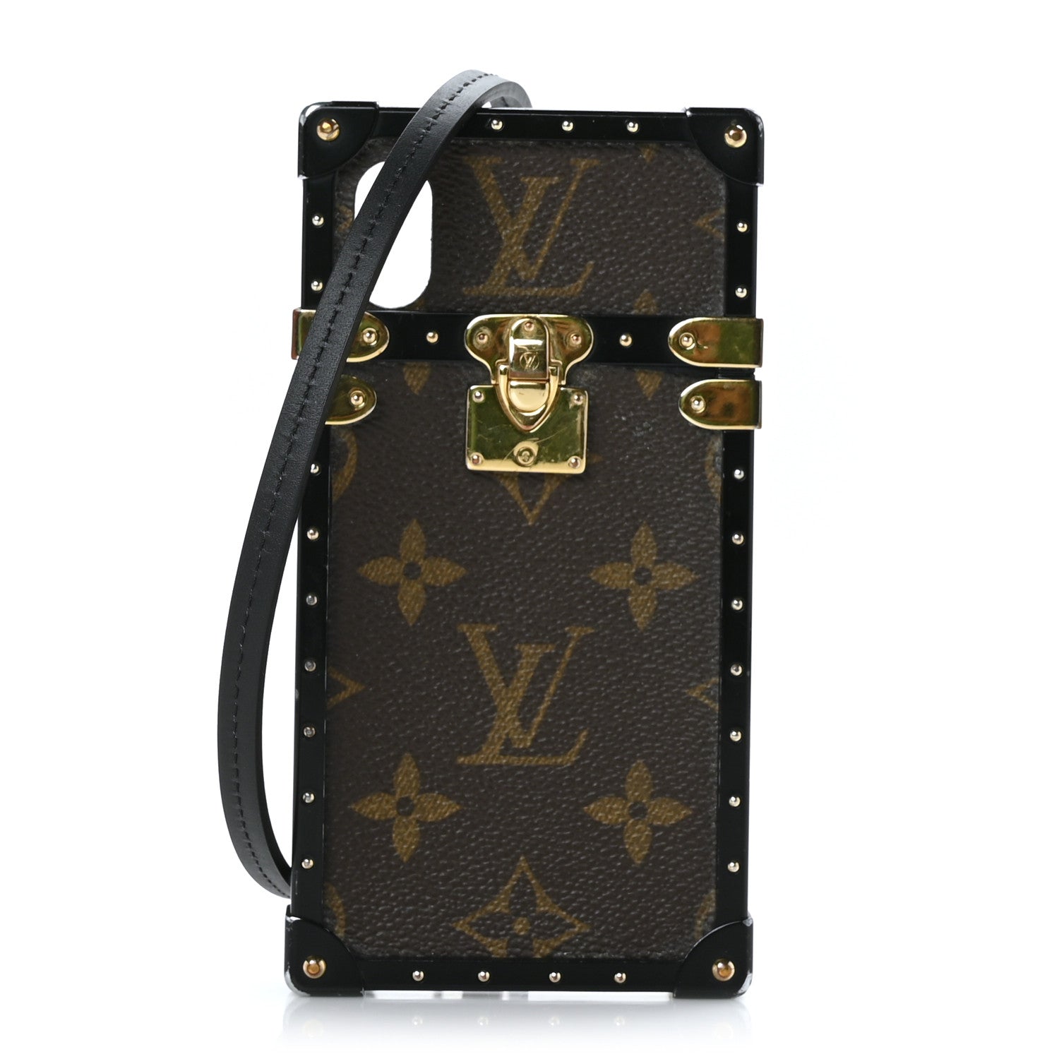 Louis Vuitton Monogram Eye Trunk With Strap iPhone X XS Case 1 of 9