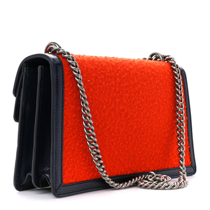 Gucci Casy Wool Azalea Calfskin Small Dionysus Shoulder Bag Bitter Blue 3 of 14