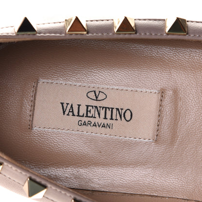 Valentino Garavani Nappa Rockstud Ballerina Flats 39.5 Poudre 11 of 22
