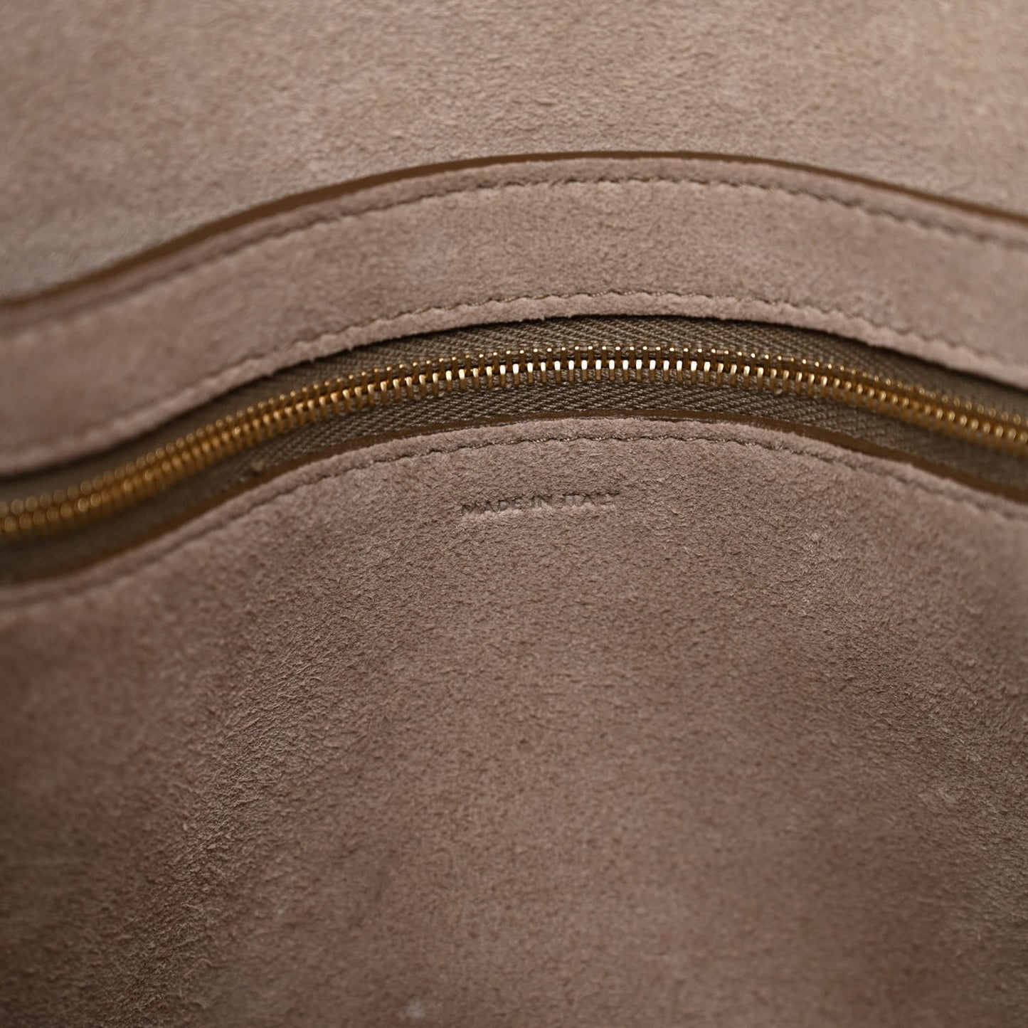 Soft Grained Calfskin Sangle Bucket Bag Taupe