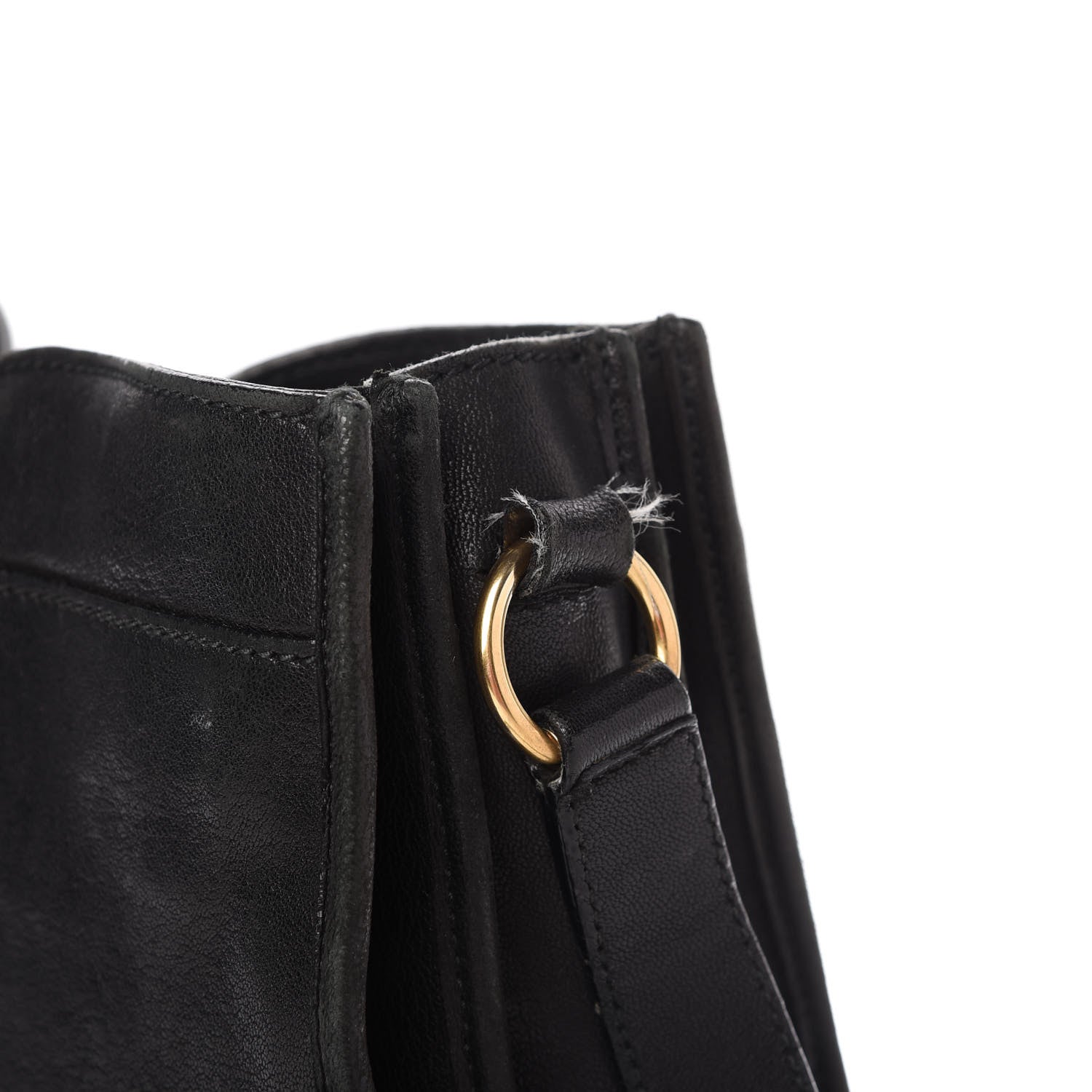 Saint Laurent Sheepskin Medium Chyc Shoulder Bag Black 11 of 15