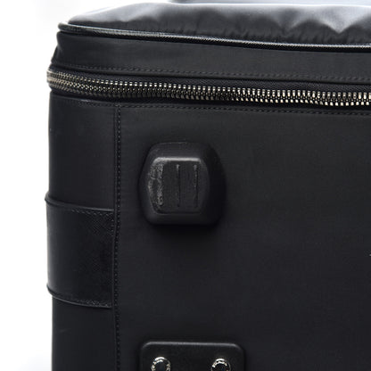 Prada Tessuto Nylon Saffiano Trolley Luggage Black 11 of 13