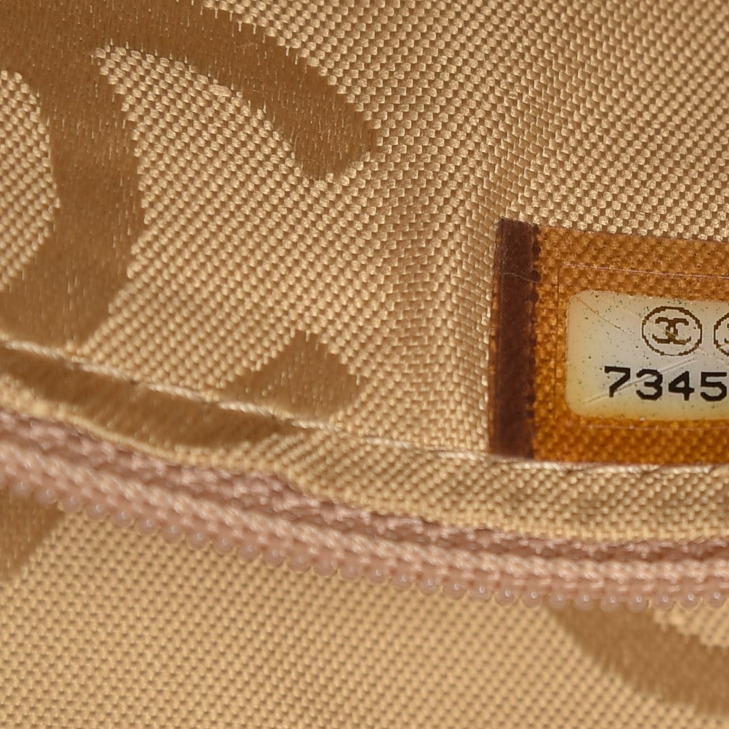 Patent Square Stitch Shoulder Bag Beige