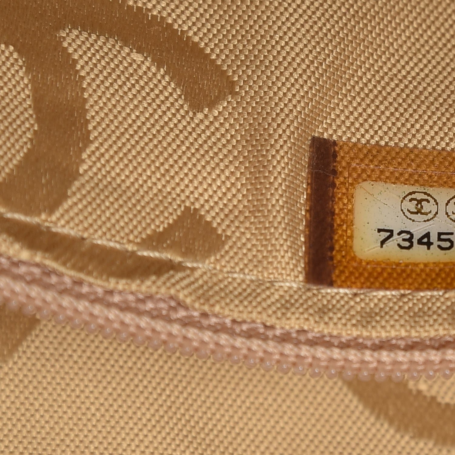 Chanel Patent Square Stitch Shoulder Bag Beige 7 of 12