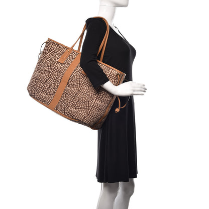 MCM Visetos Large Liz Reversible Shopper Tote Cognac 2 of 14