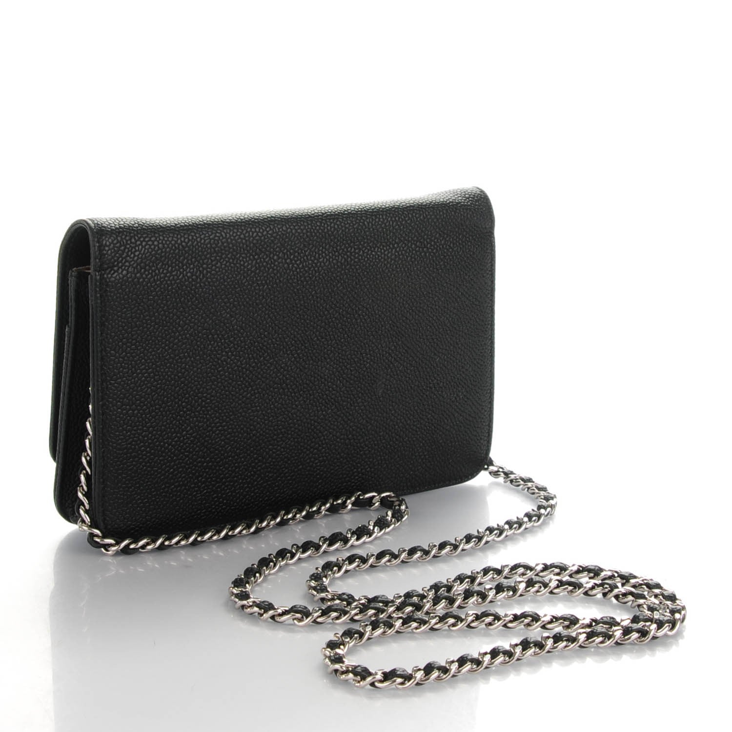 Chanel Caviar Wallet On Chain WOC Black 3 of 9