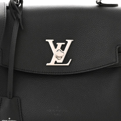 Louis Vuitton Calfskin Lockme Ever BB Black 7 of 9