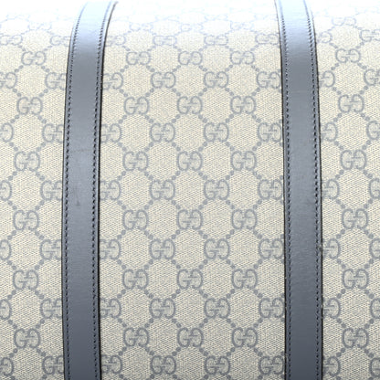 Gucci GG Plus Monogram Large Carry On Duffle Bag Ecru Grigio 12 of 14