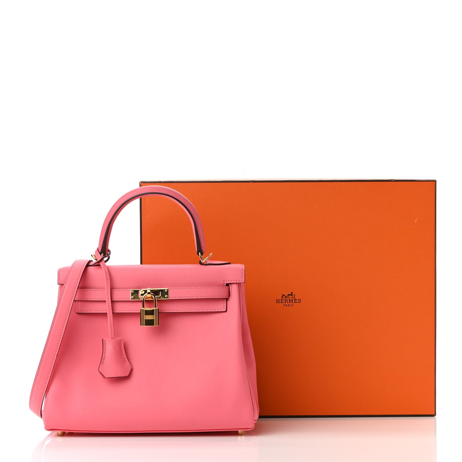 Hermes Swift Kelly Retourne 25 Rose Azalee 11 of 11