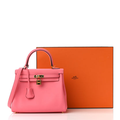 Hermes Swift Kelly Retourne 25 Rose Azalee 11 of 11