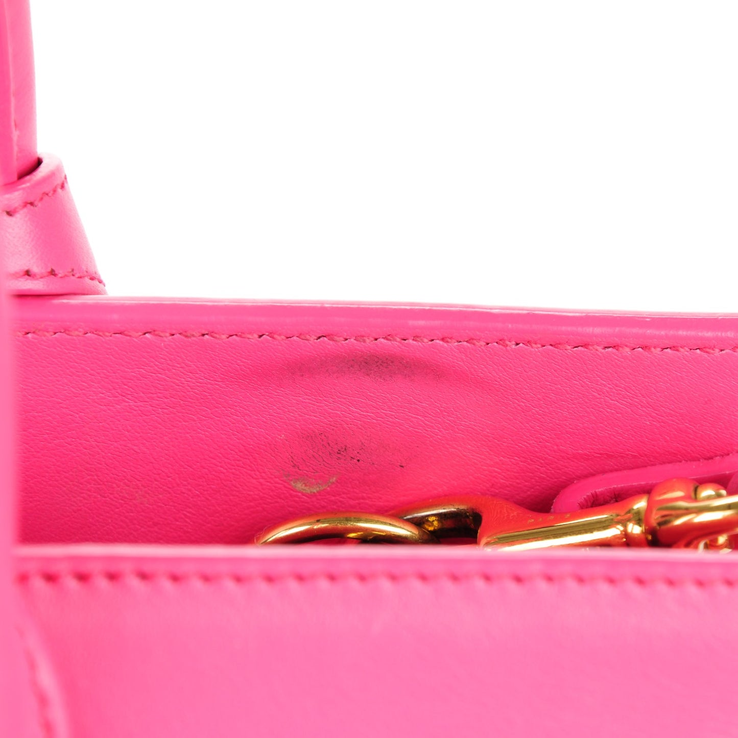 Calfskin Nano Sac De Jour Lipstick Fuchsia