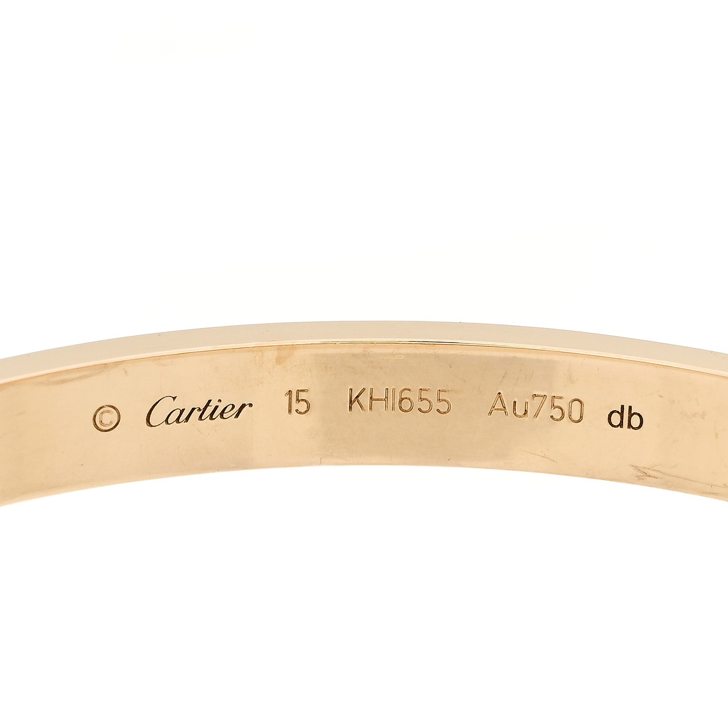 18K Yellow Gold LOVE Bracelet 15