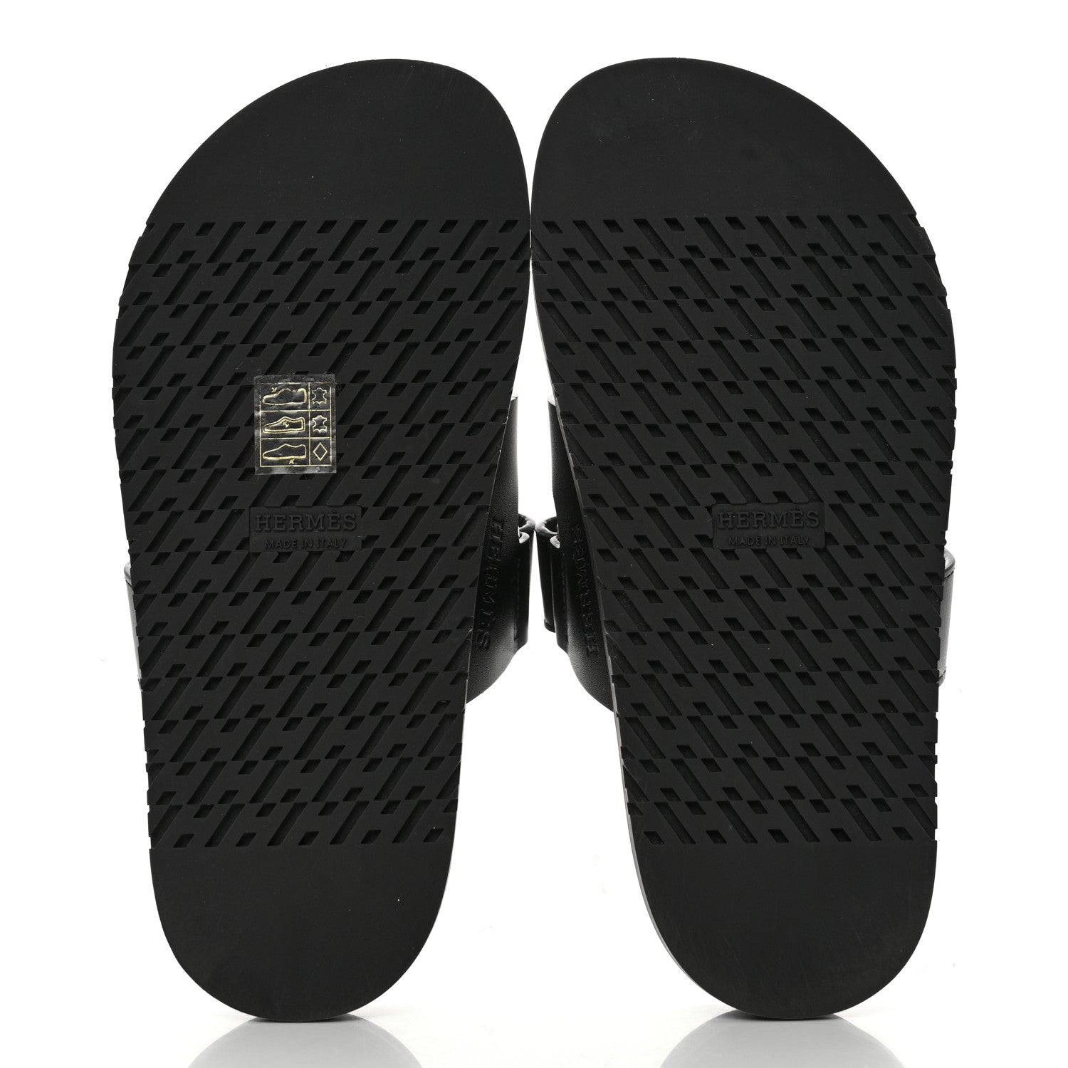 Hermes Calfskin Womens Chypre Sandals 35 Black 5 of 9