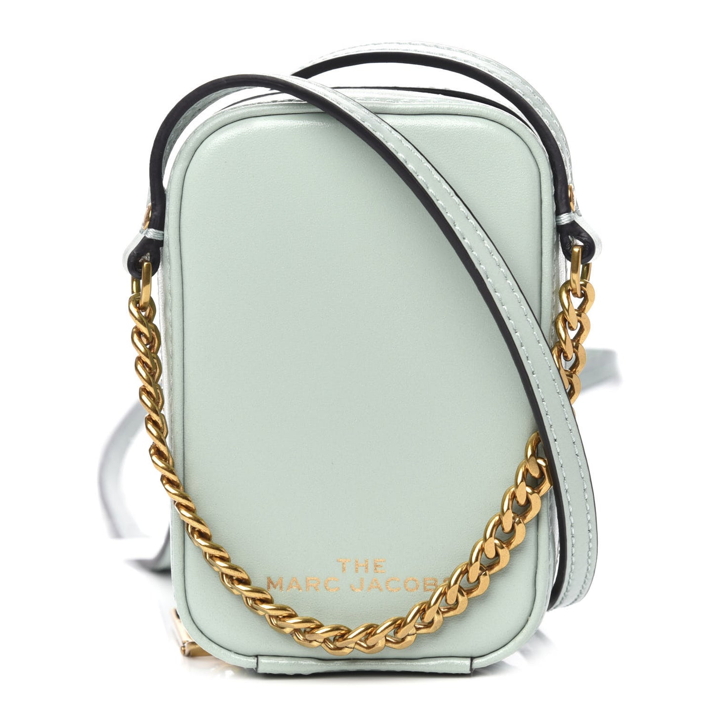 Smooth Calfskin The Mini Vanity Crossbody Bag Marine Green