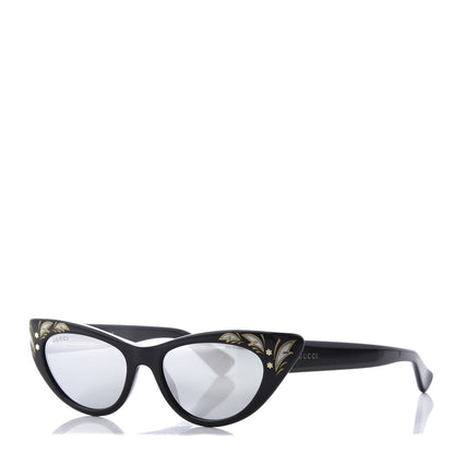 Gucci Acetate Cat Eye GG0089S Sunglasses Black 1 of 10