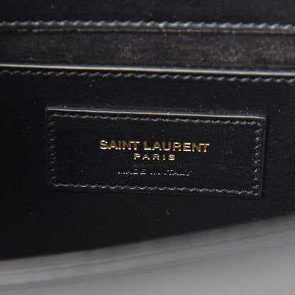 Saint Laurent Calfskin Small Classic Monogram Kate Tassel Satchel Black 6 of 9