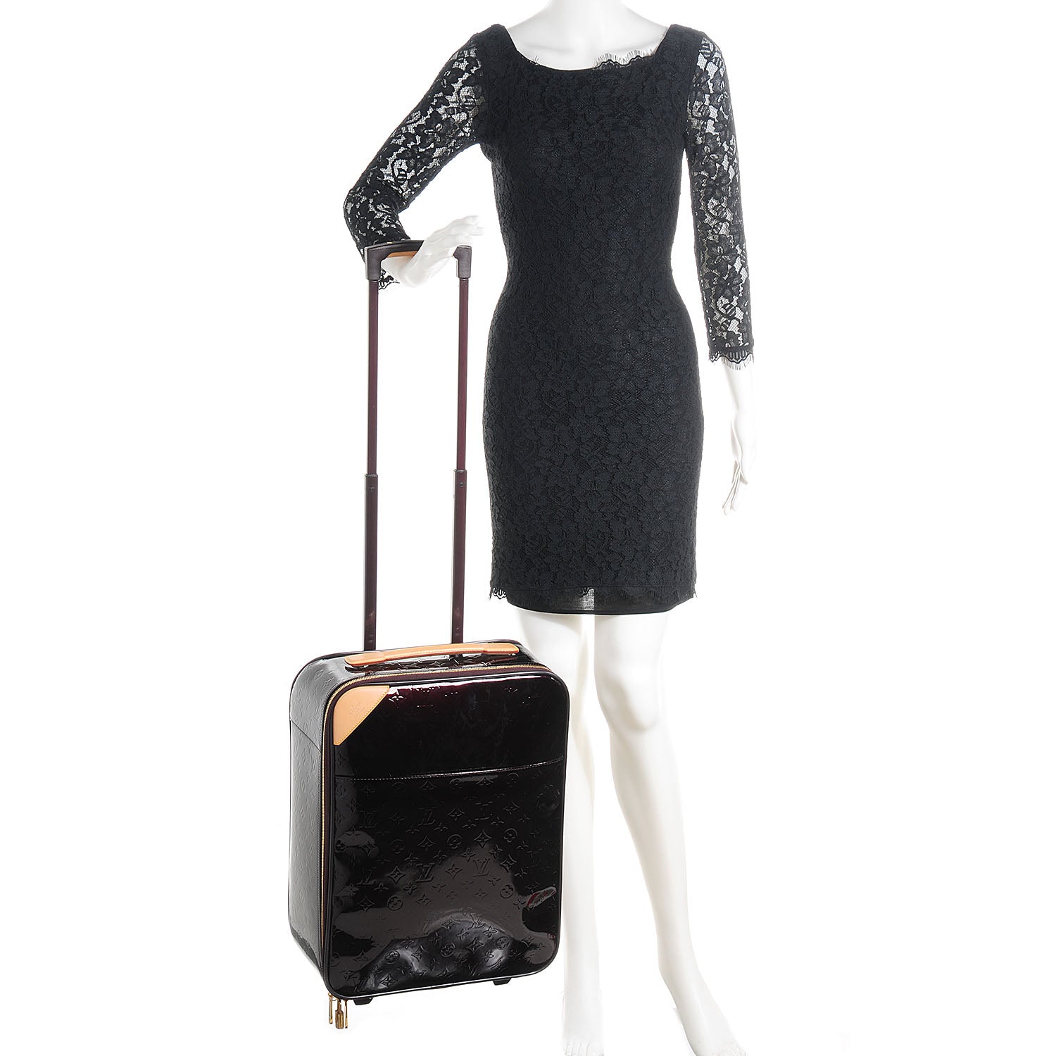Louis Vuitton Vernis Pegase 45 Rolling Luggage Amarante 2 of 7