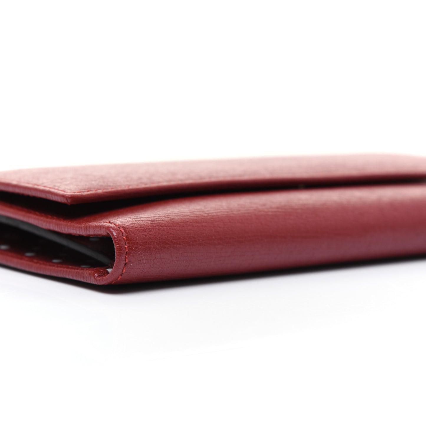 Calfskin GG Continental Wallet Red