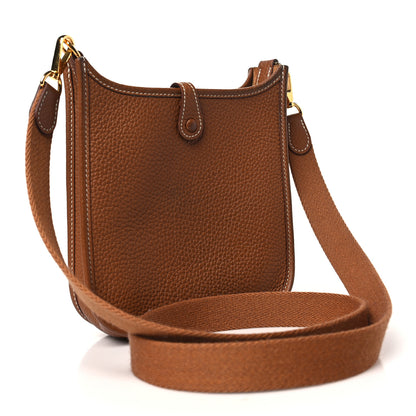 Hermes Taurillon Clemence Evelyne TPM Gold 2 of 14