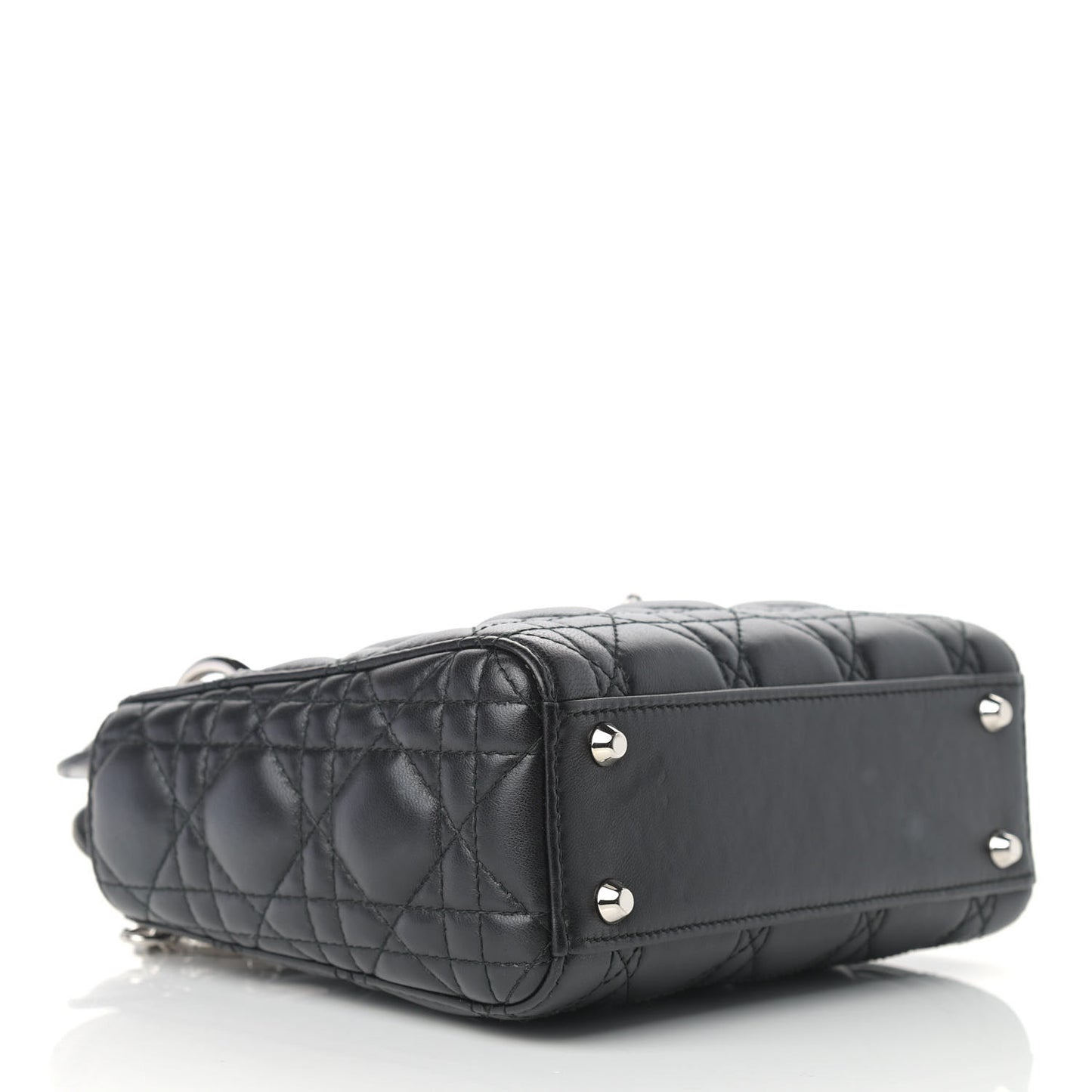 Lambskin Cannage Mini Lady Dior Black