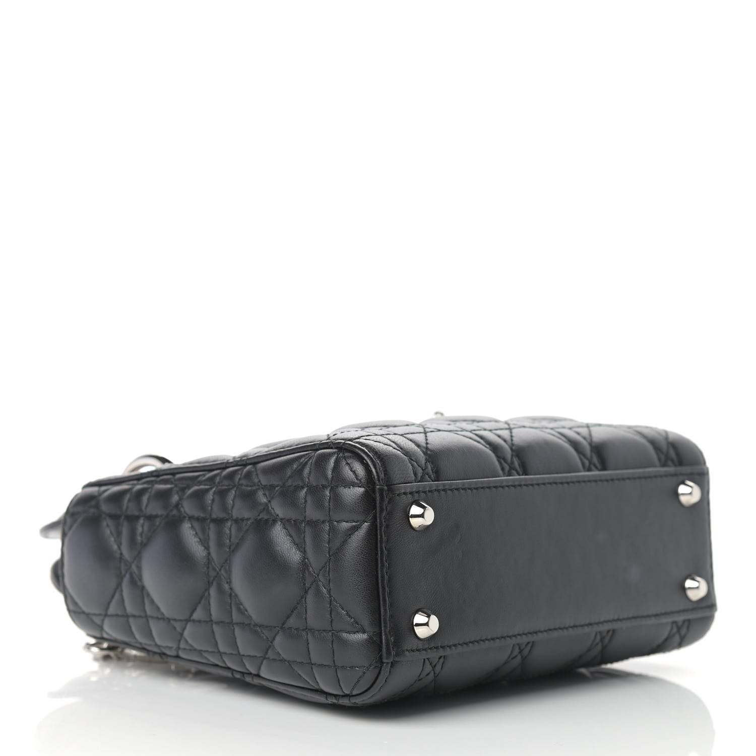 Christian Dior Lambskin Cannage Mini Lady Dior Black 3 of 13