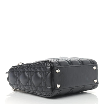 Christian Dior Lambskin Cannage Mini Lady Dior Black 3 of 13