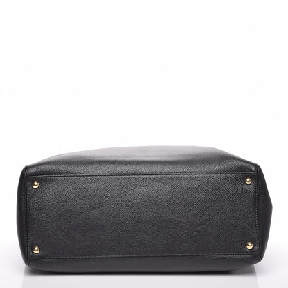 Chanel Calfskin Cerf Executive Shopper Tote Black 5 of 8