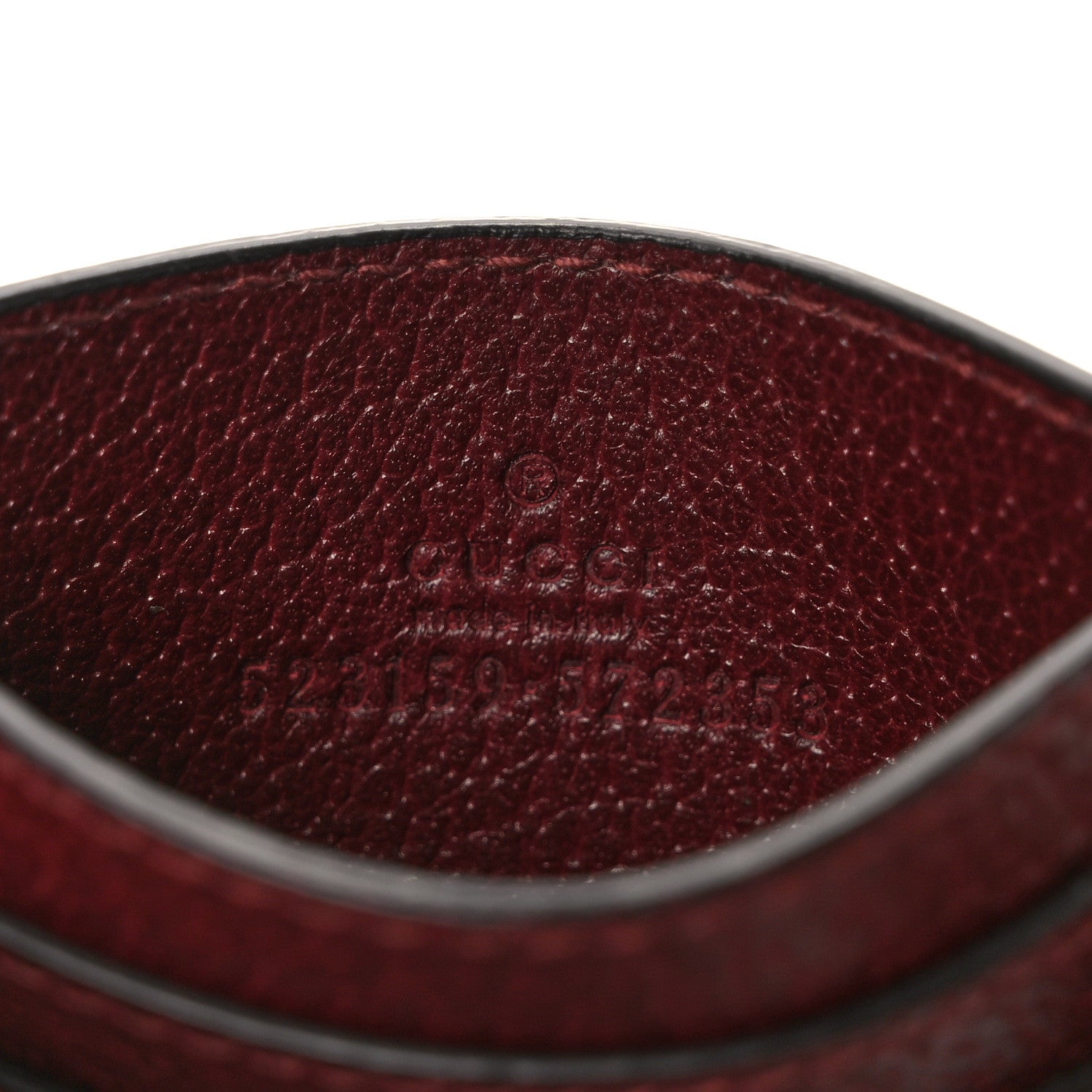 Gucci Calfskin Web GG Ophidia Card Holder Vintage Bordeaux 6 of 7