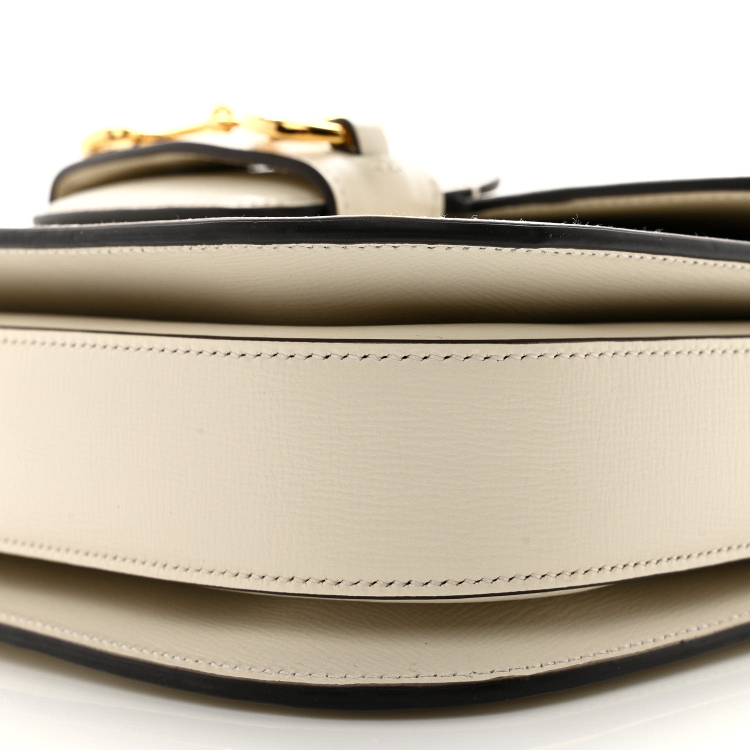 Gucci Azalea Calfskin Horsebit 1955 Shoulder Bag Mystic White 10 of 12