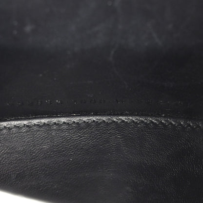 Balenciaga Shiny Calfskin Monochrome Crocodile Embossed Hourglass Top Handle Bag XS Black 8 of 11