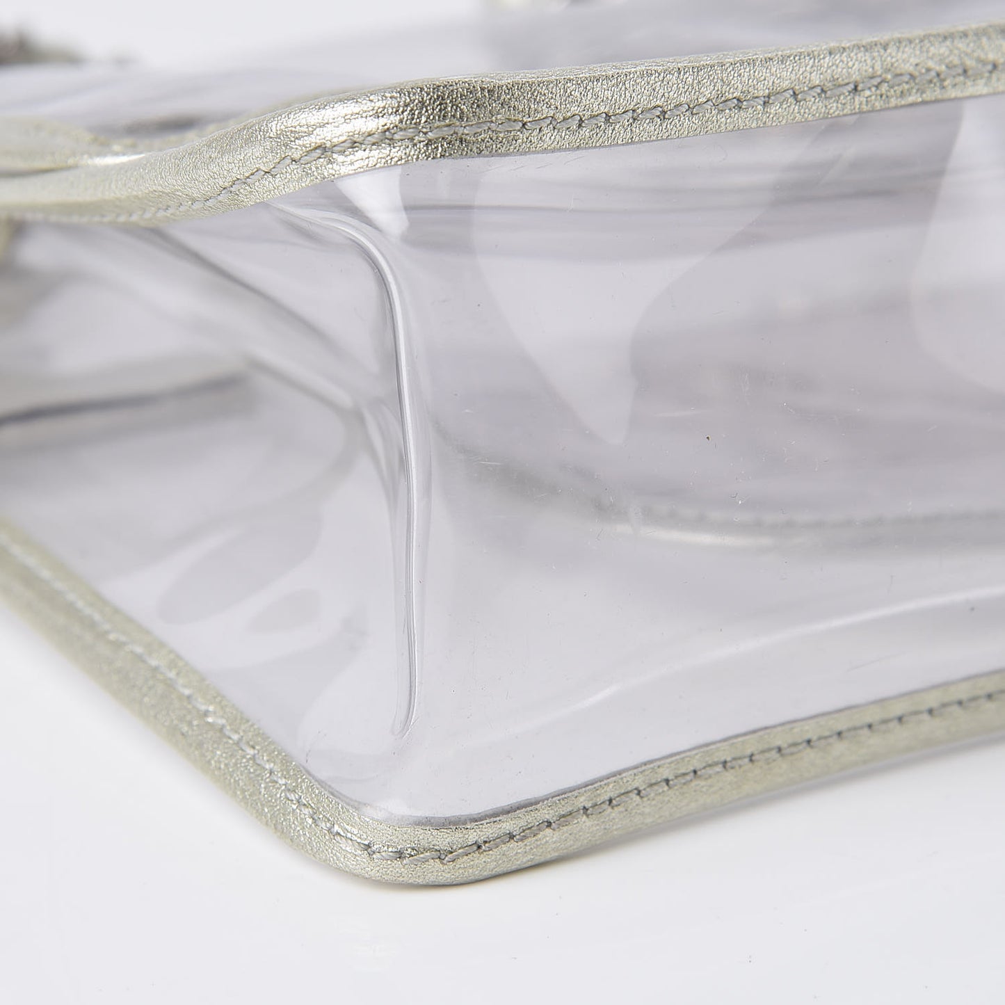 Lambskin Vinyl Large Naked Flap Silver
