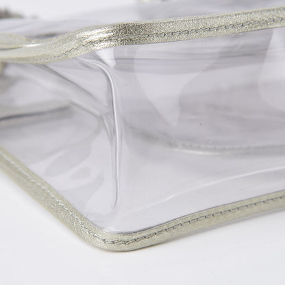 Chanel Lambskin Vinyl Large Naked Flap Silver 8 of 9