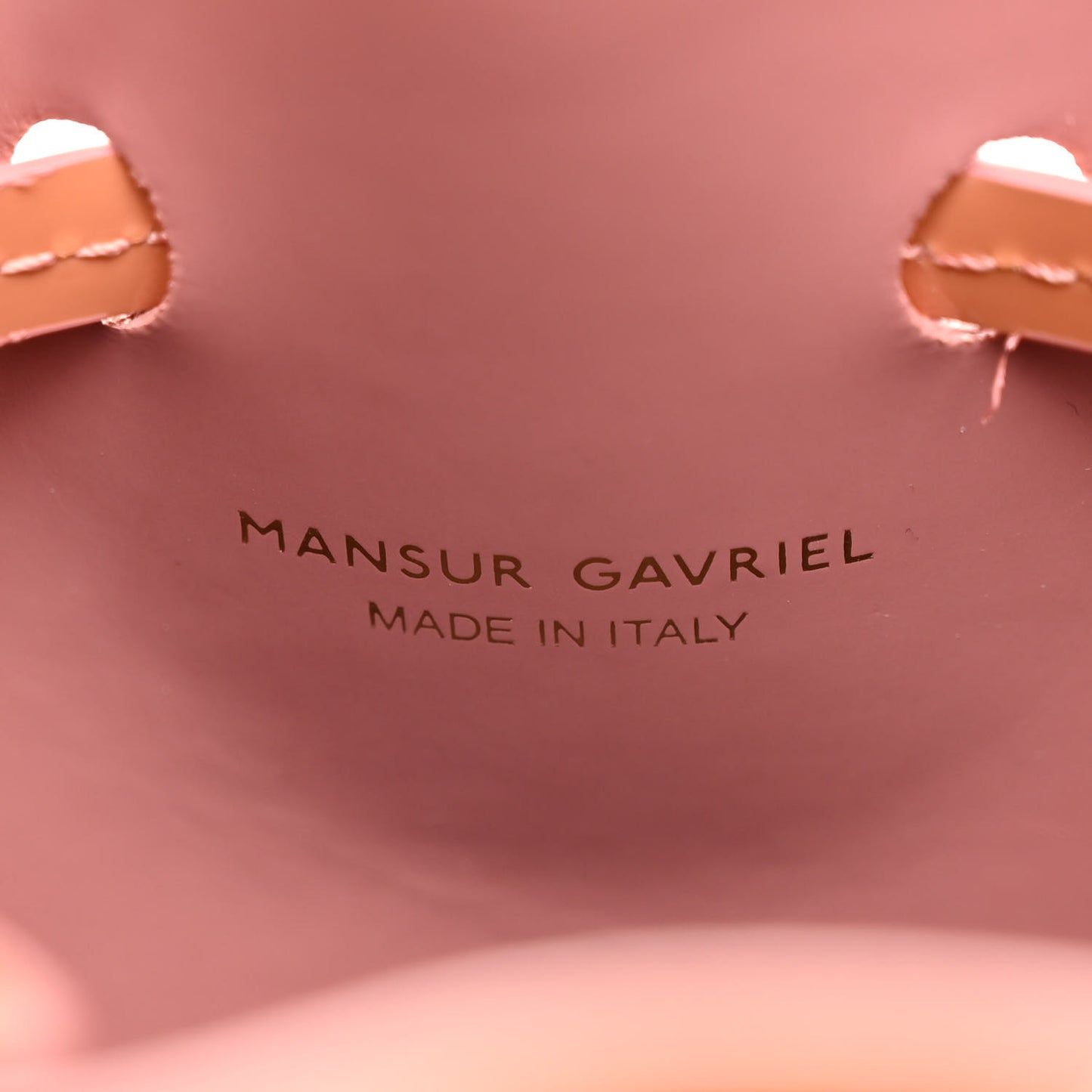 Patent Calfskin Mini Mini Bucket Blush