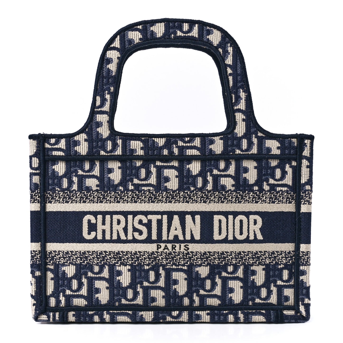 Oblique Mini Book Tote Blue Multicolor