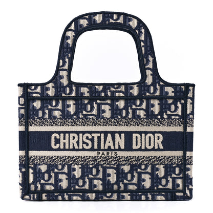 Christian Dior Oblique Mini Book Tote Blue Multicolor 8 of 11