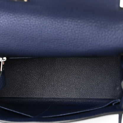 Hermes Togo Kelly Retourne 28 Bleu Saphir 5 of 11