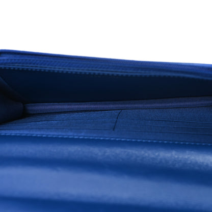 Chanel Shiny Goatskin Quilted Chanel 19 Wallet On Chain WOC  Blue 5 of 11